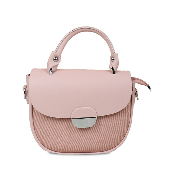 Ladies Saddle Small Handbag for Women Simple Fashion Solid Color Zipper Shoulder Women's Bag