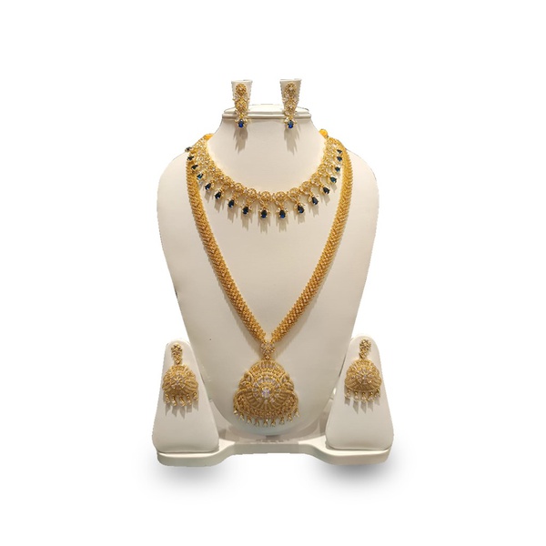 Gold-plated Jewellery style necklace set,