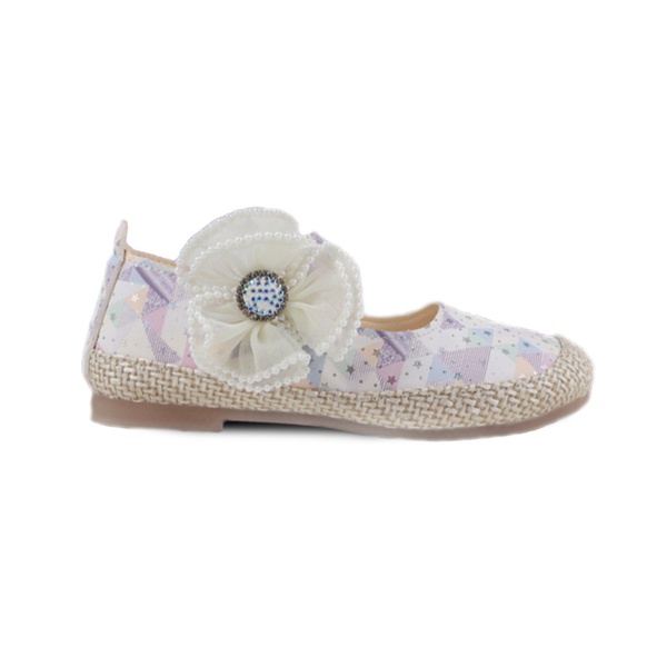 Flower Design Casual Leather Dance Shoes for Girls