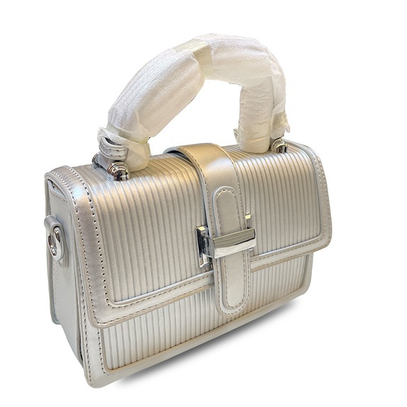 Metallic Textured Handbag