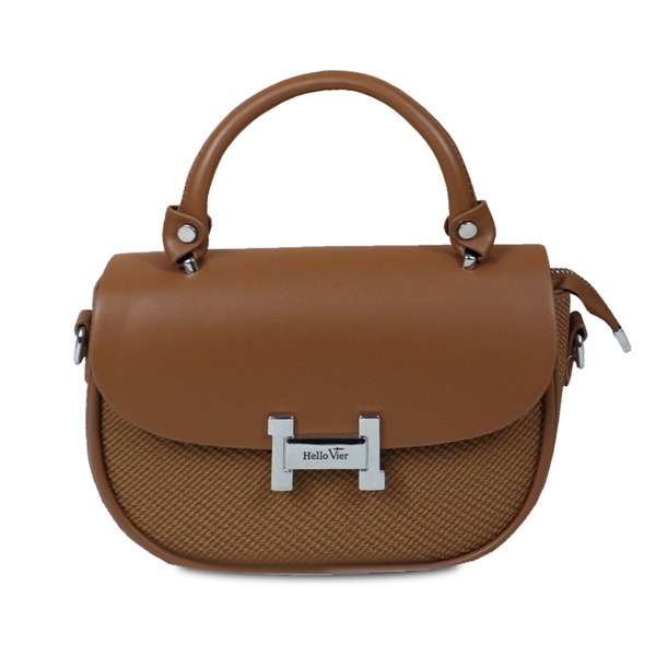 Ladies Saddle Small Handbag for Women Simple Fashion Solid Color Zipper Shoulder Women's Bag